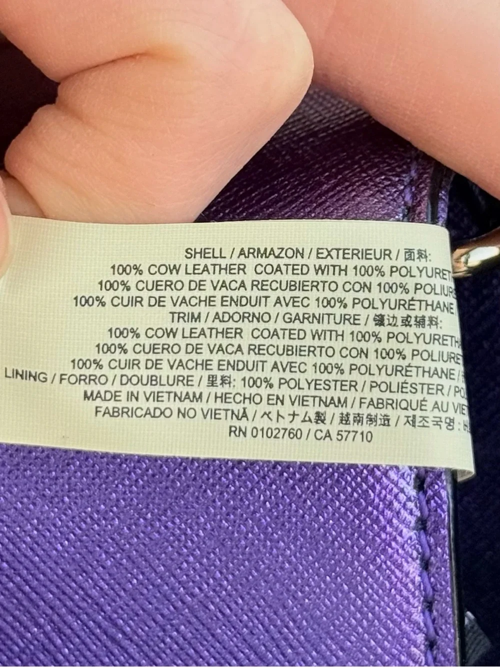 Kate Spade Laurel Way Purple Leather Small Purse